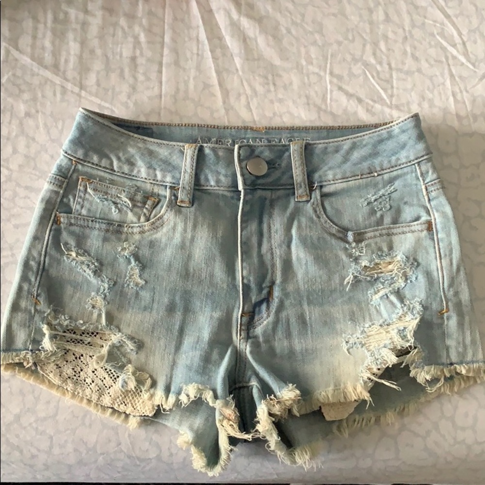 american eagle jean shorts